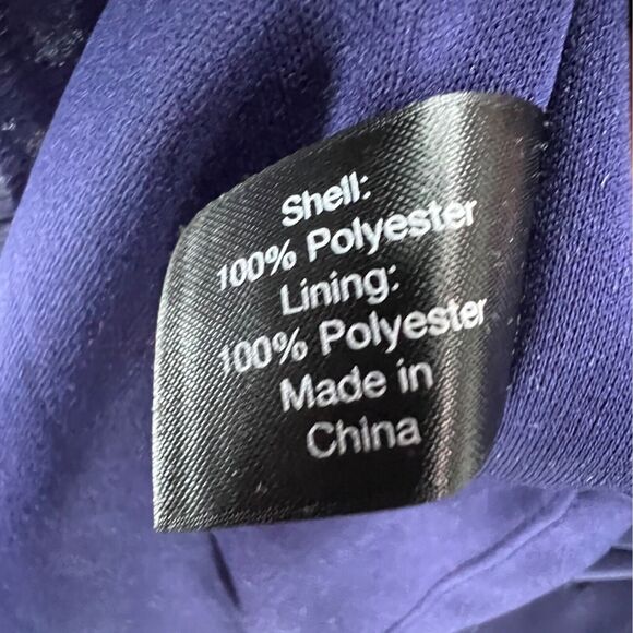 Lane Bryant Blouse Womens 22 Purple Pleated Tassels Flowy Shimmer Top Whimsygoth - Picture 10 of 13